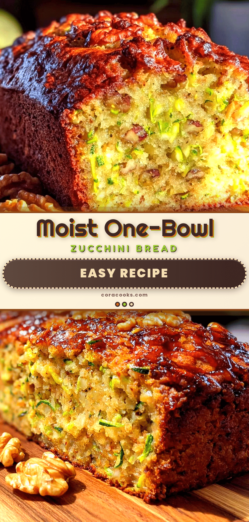 moist one-bowl zucchini bread with walnuts recipe