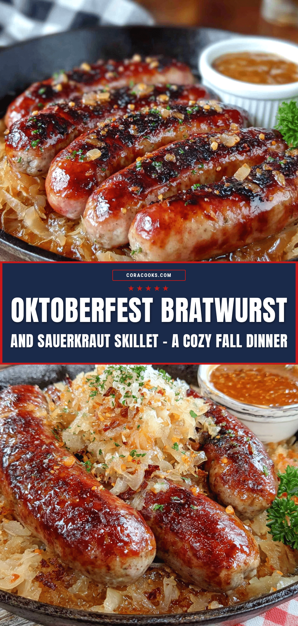Oktoberfest Bratwurst Sauerkraut Skillet recipe