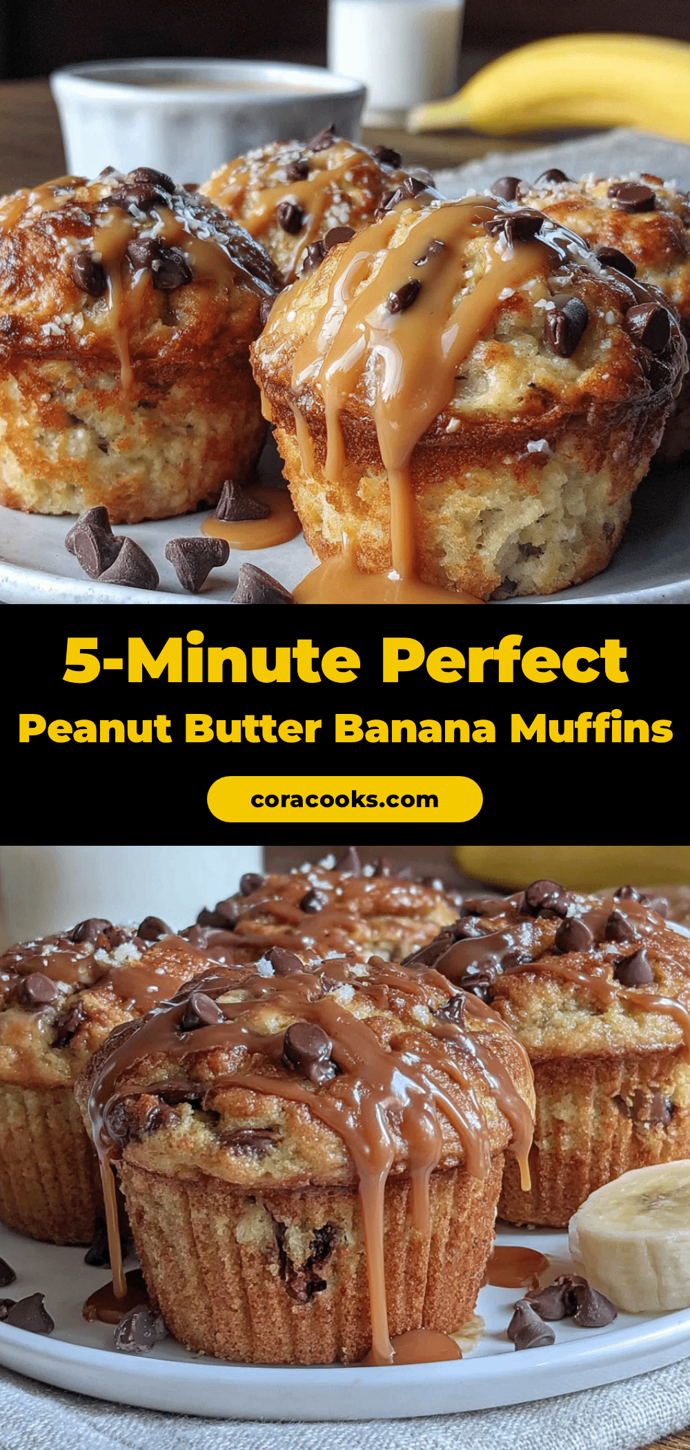 peanut butter banana muffins recipe