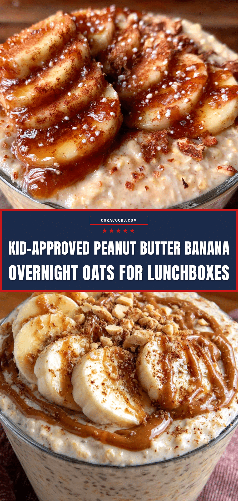 peanut butter banana overnight oats recipe