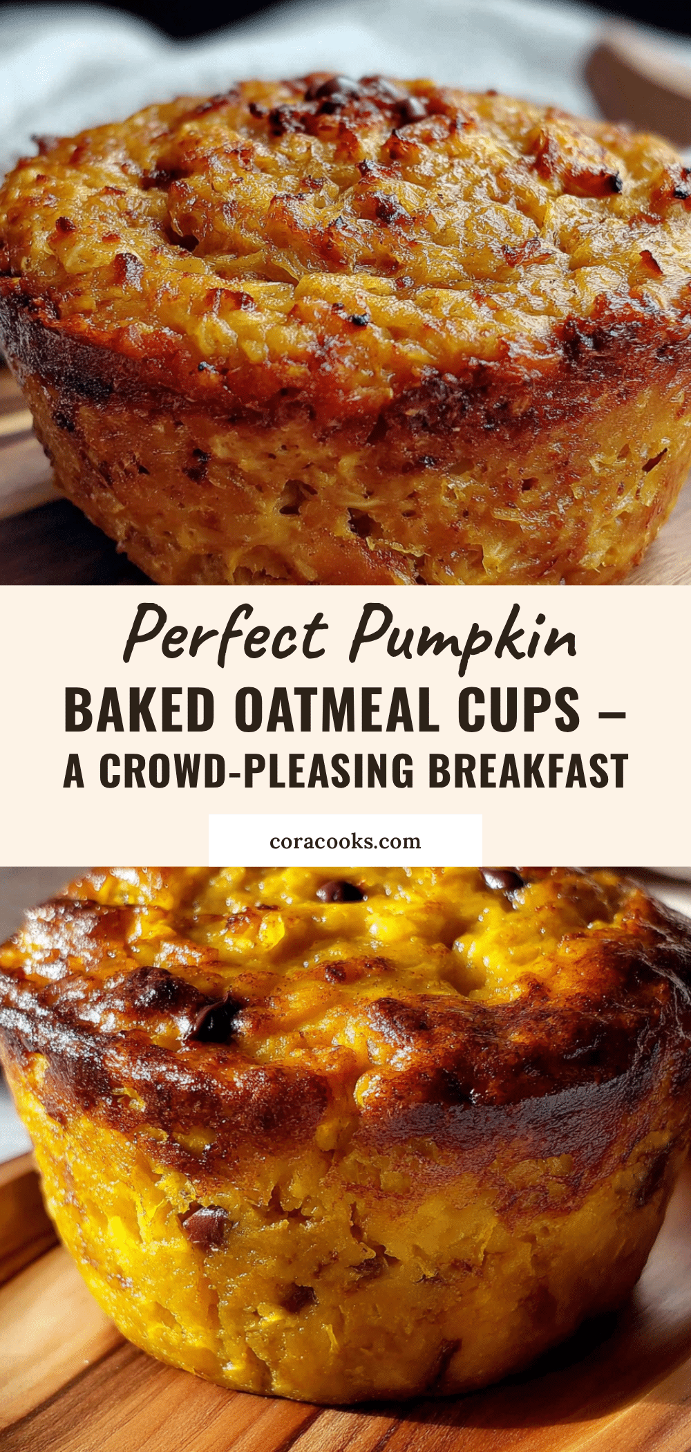 Pumpkin baked oatmeal cups recipe