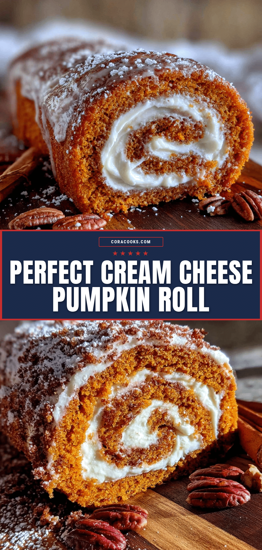 pumpkin roll with cream cheese filling recipe