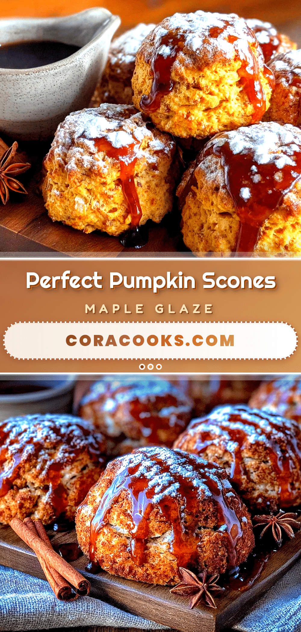 pumpkin scones with maple glaze recipe