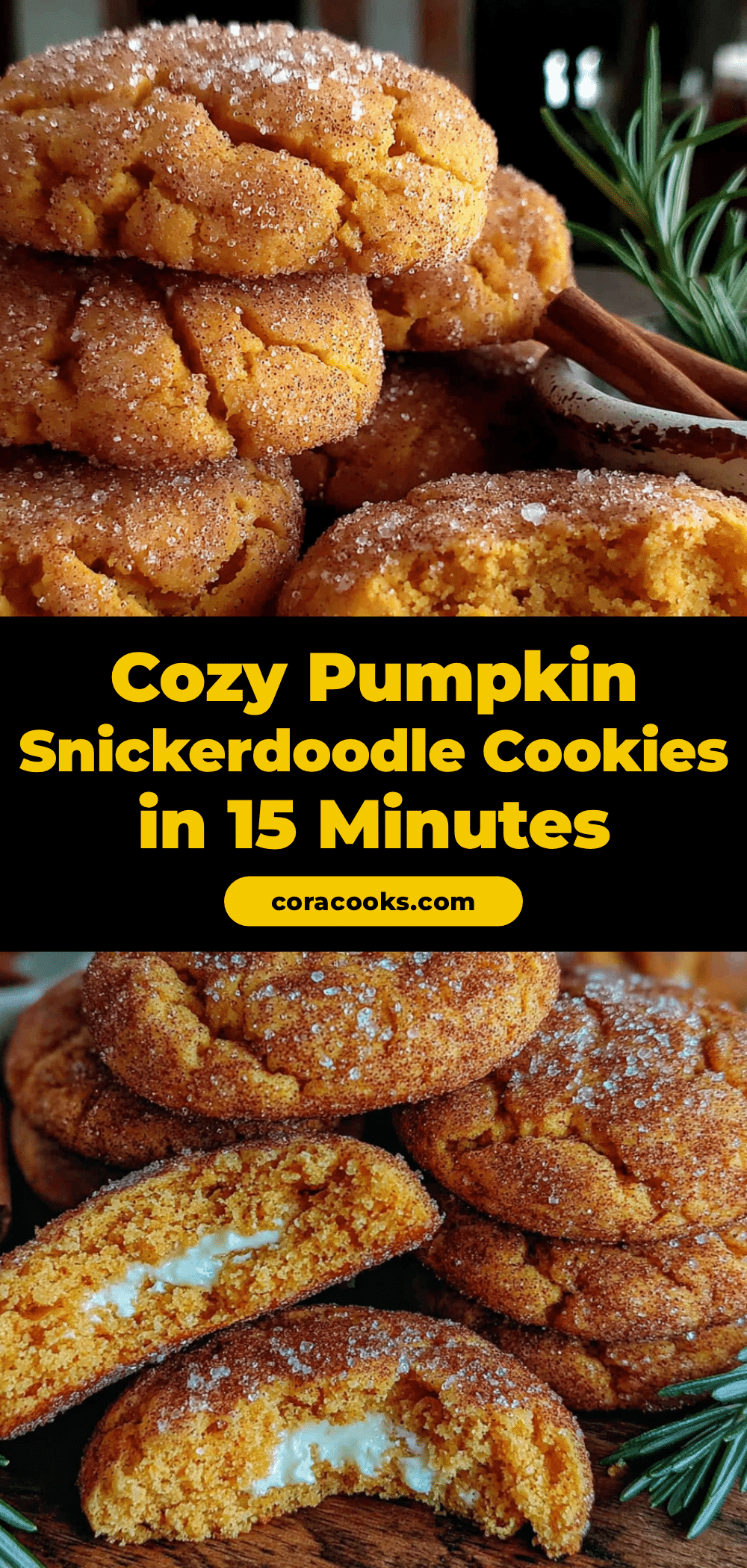 pumpkin snickerdoodle cookies recipe