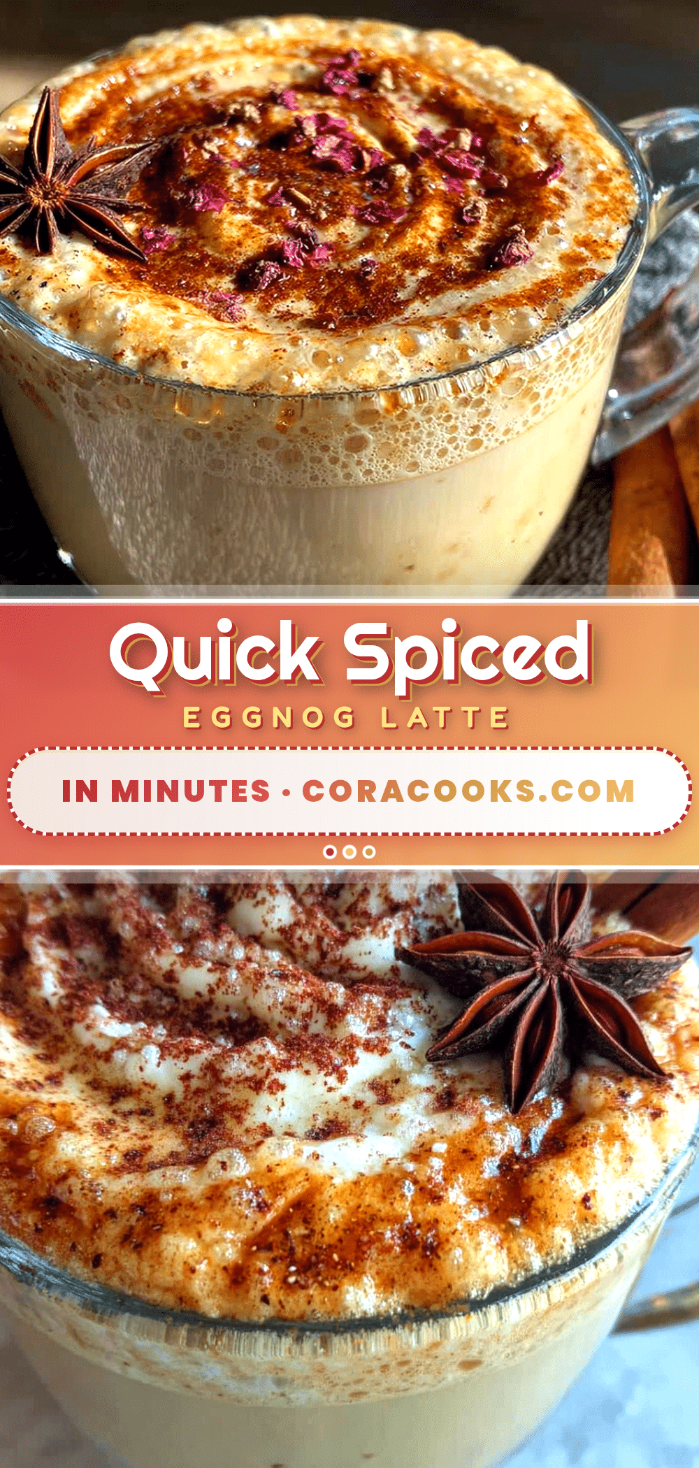 quick spiced eggnog latte recipe