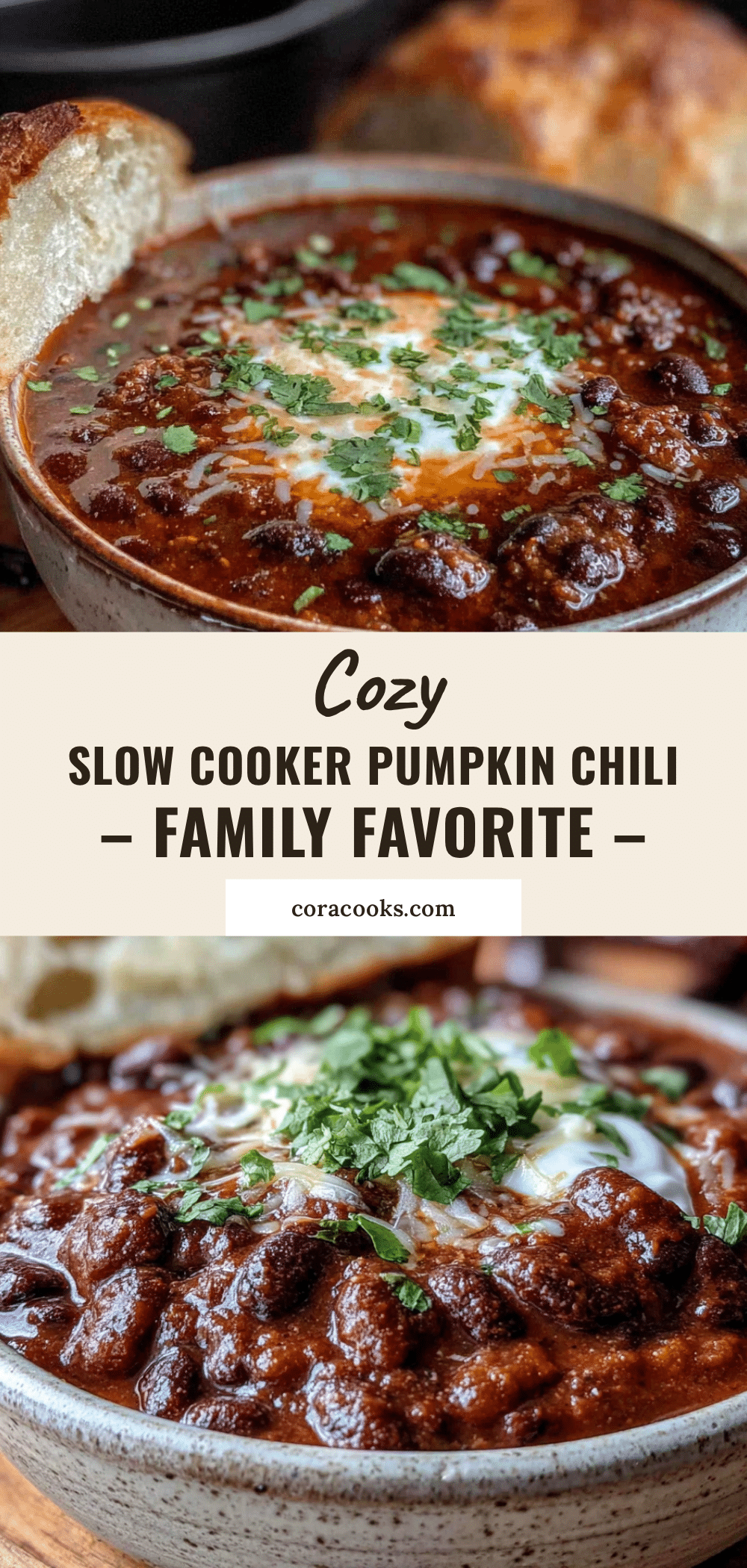 slow cooker pumpkin chili recipe