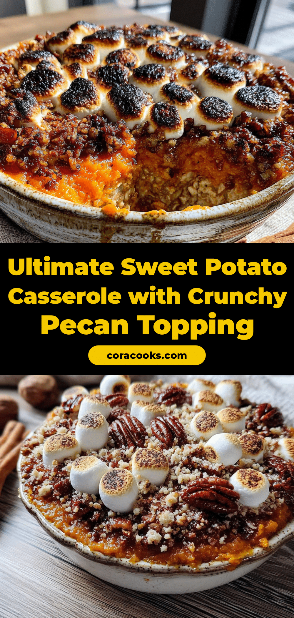 sweet potato casserole with brown sugar pecan crumble recipe
