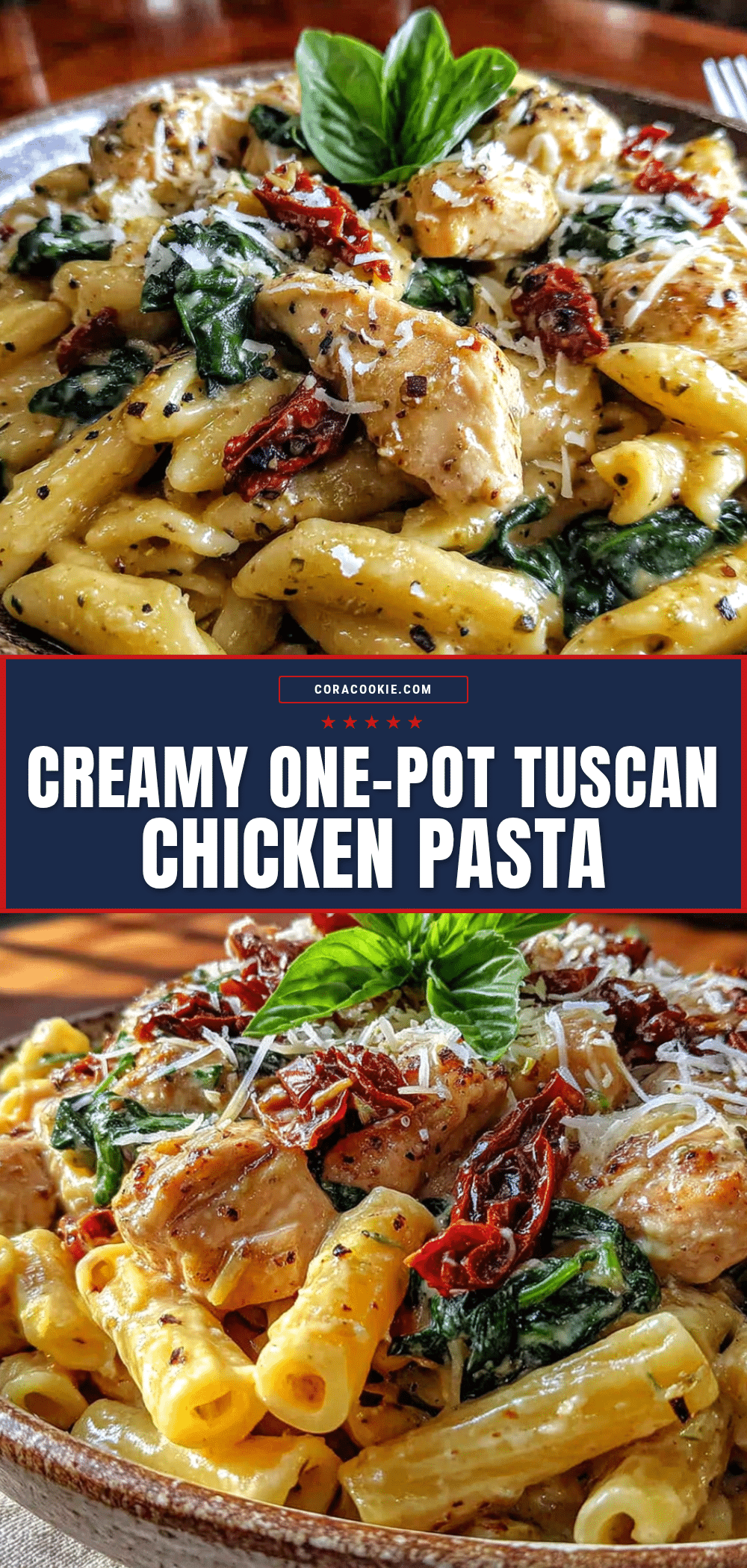 Tuscan chicken pasta recipe