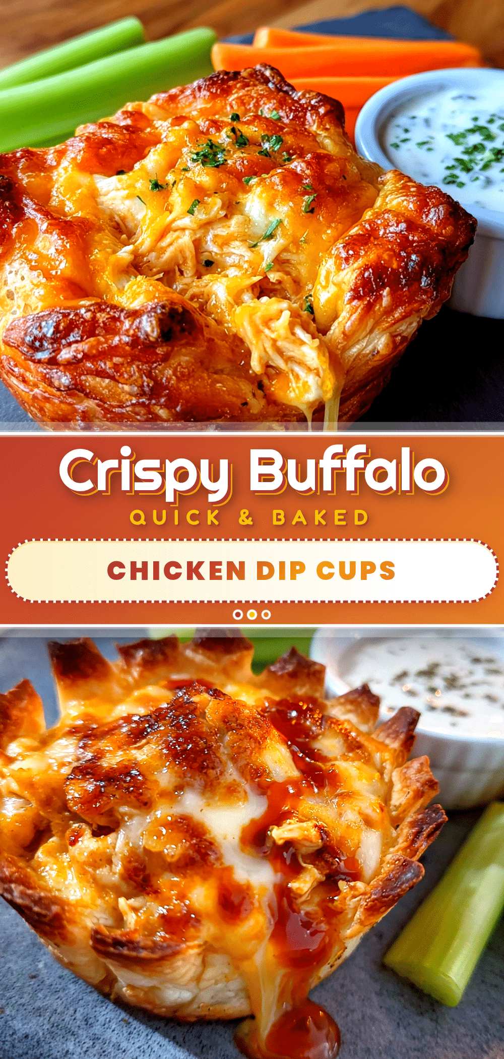 buffalo chicken dip cups recipe