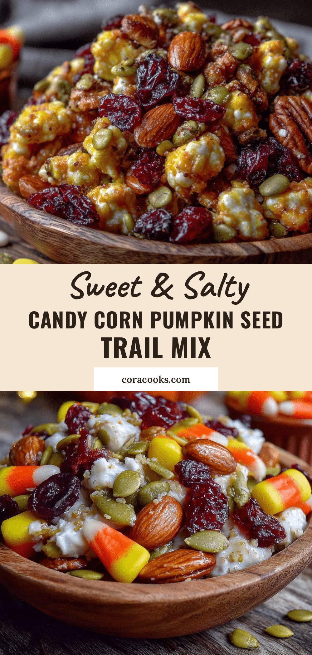 Candy corn pumpkin seed trail mix recipe
