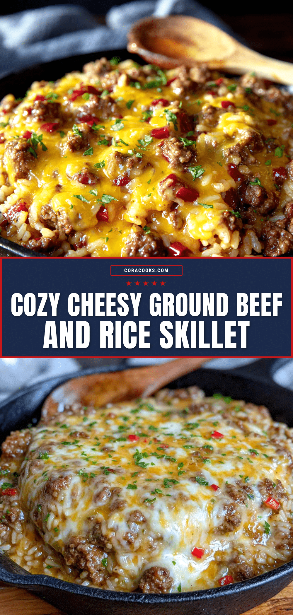 cheesy ground beef and rice skillet recipe