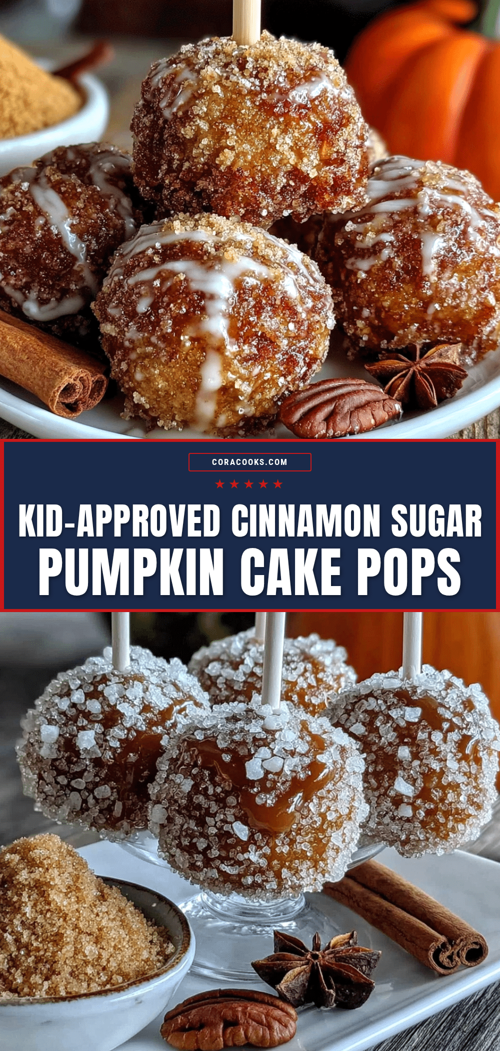cinnamon sugar pumpkin cake pops recipe