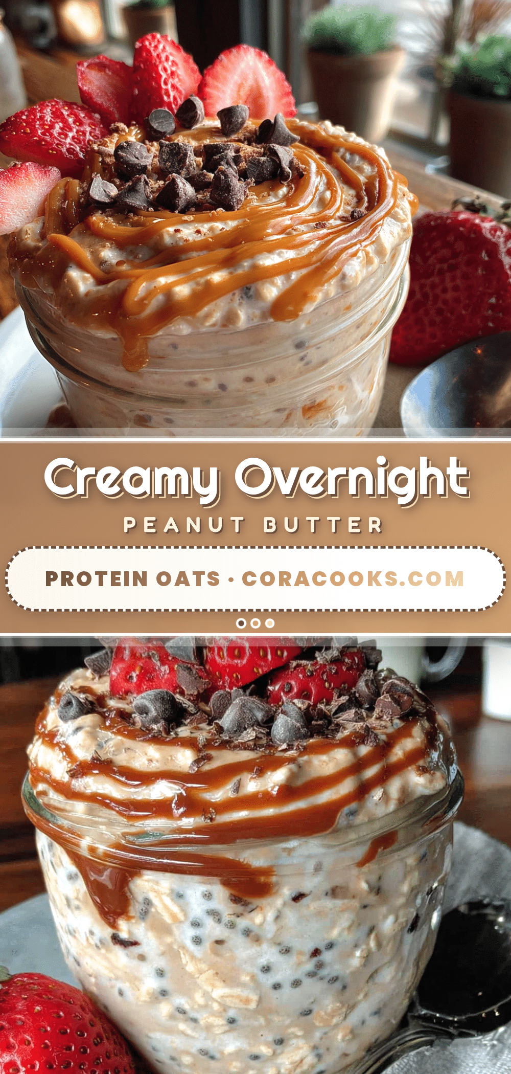 creamy overnight peanut butter protein oats recipe