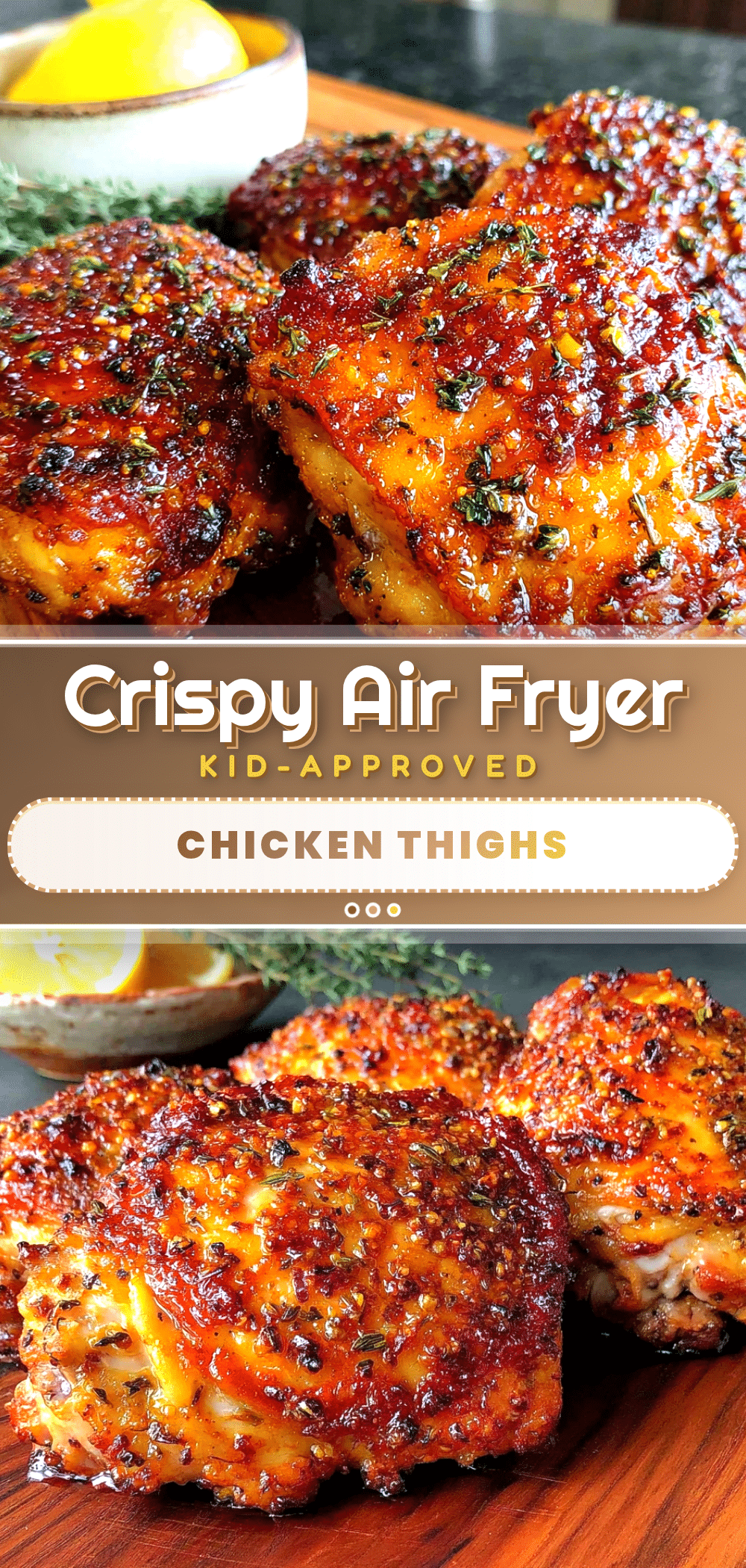 crispy air fryer chicken thighs recipe