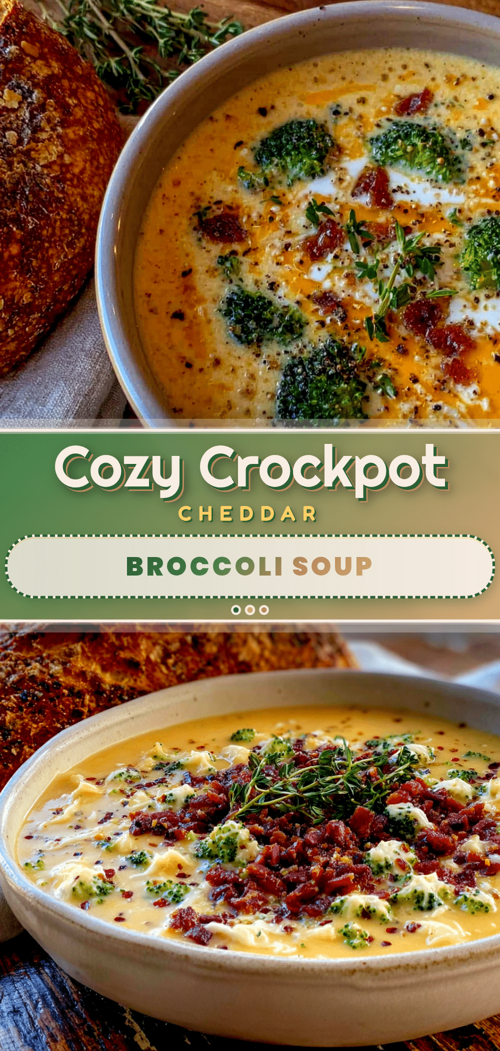 crockpot cheddar broccoli soup recipe