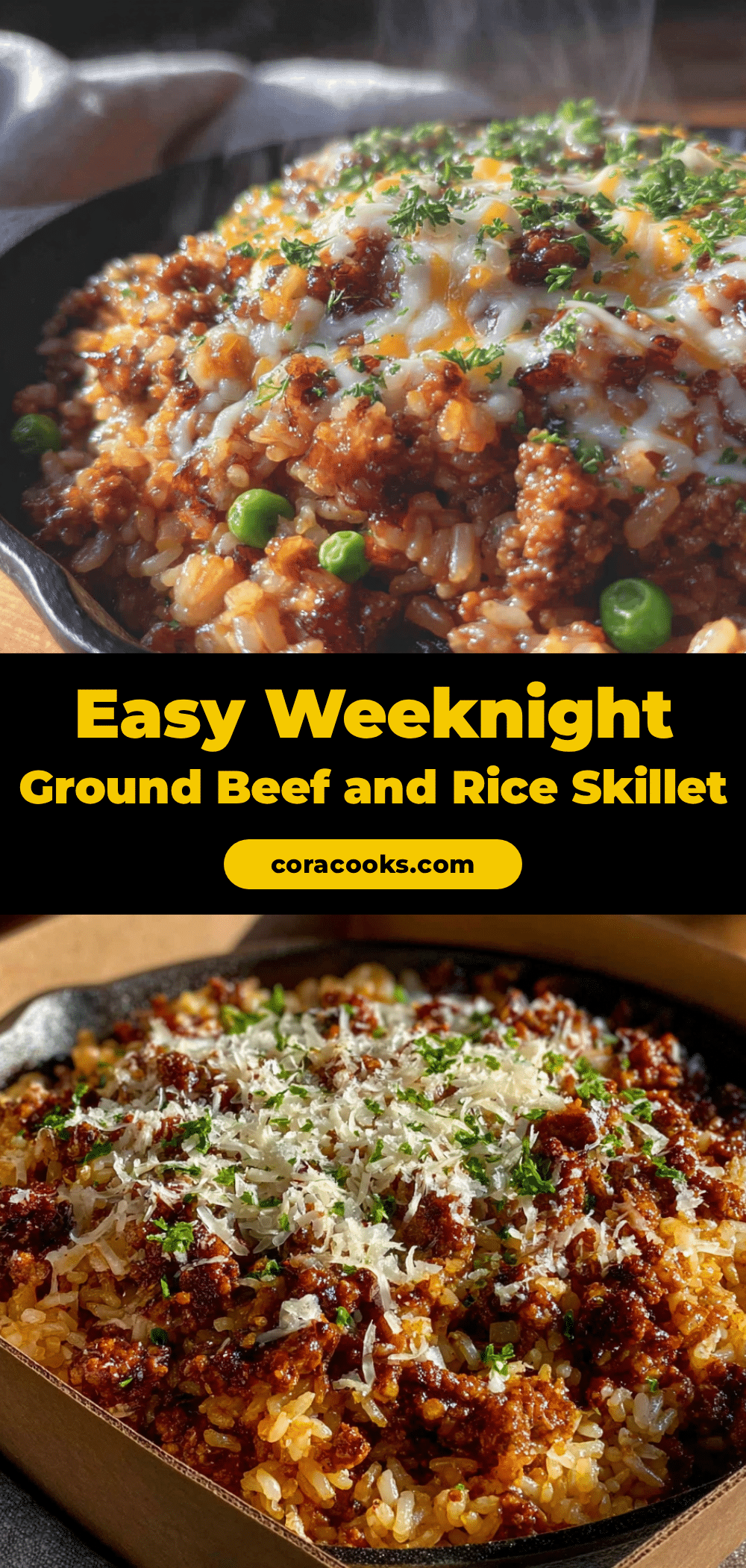 easy ground beef and rice skillet recipe