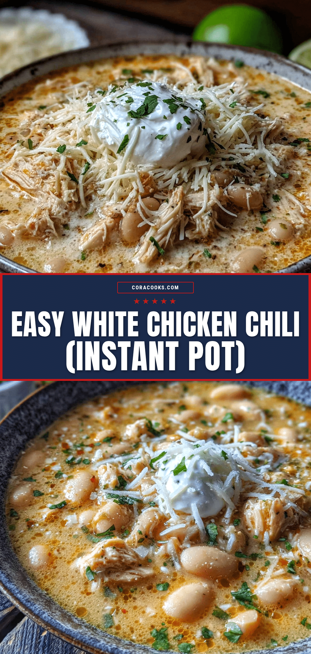 Easy White Chicken Chili Instant Pot recipe