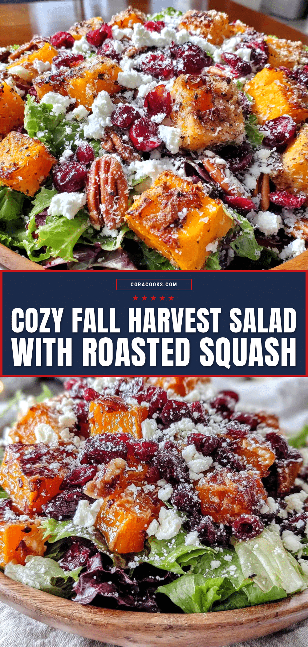 fall harvest salad with roasted squash recipe