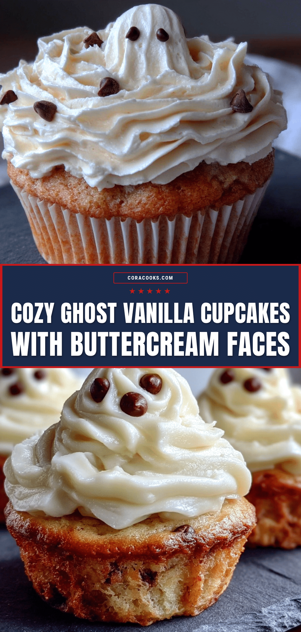 ghost vanilla cupcakes recipe