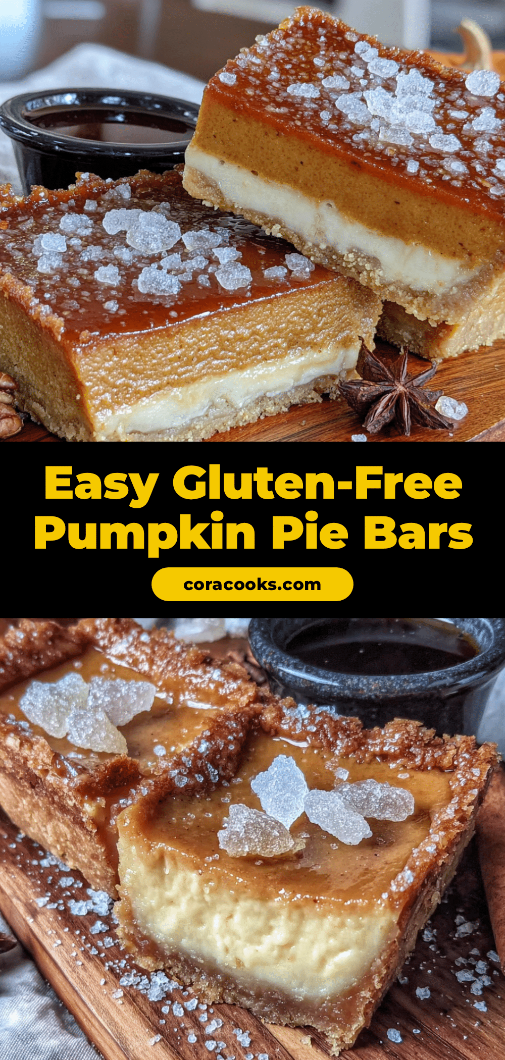 gluten-free pumpkin pie bars recipe