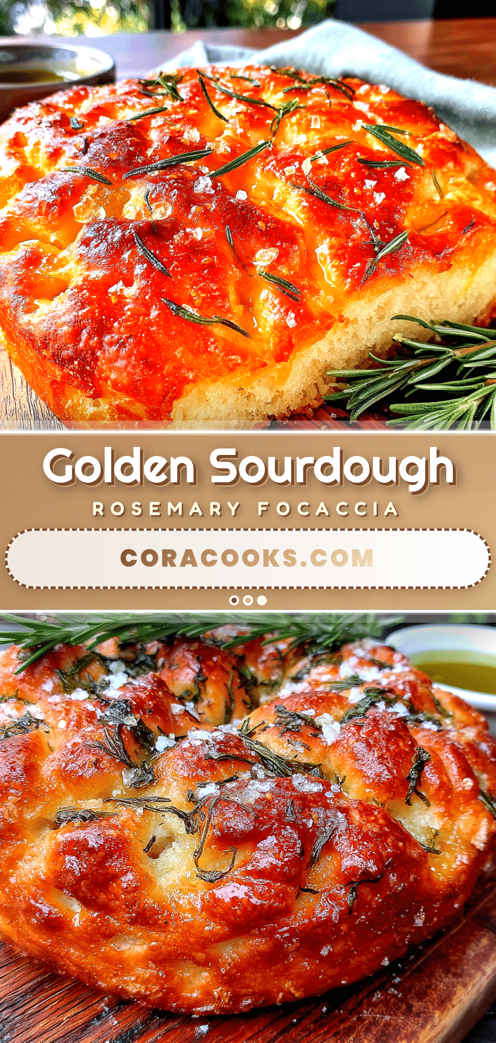 golden sourdough discard rosemary focaccia recipe