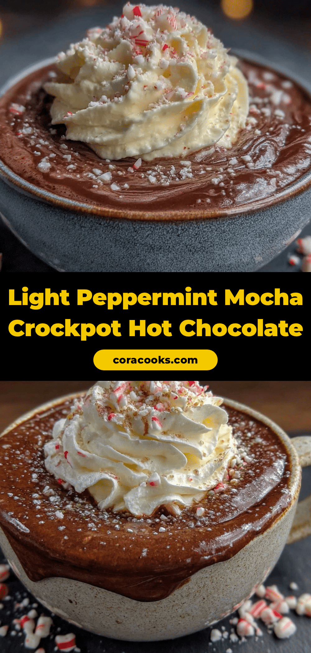 light peppermint mocha crockpot hot chocolate recipe