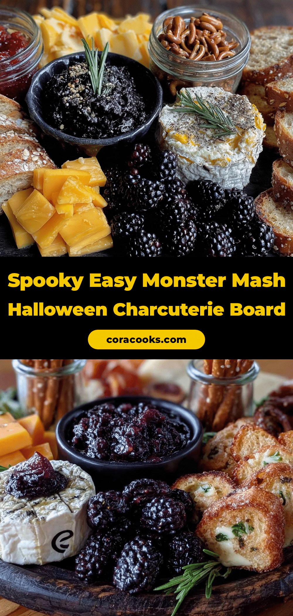 monster mash halloween charcuterie board recipe