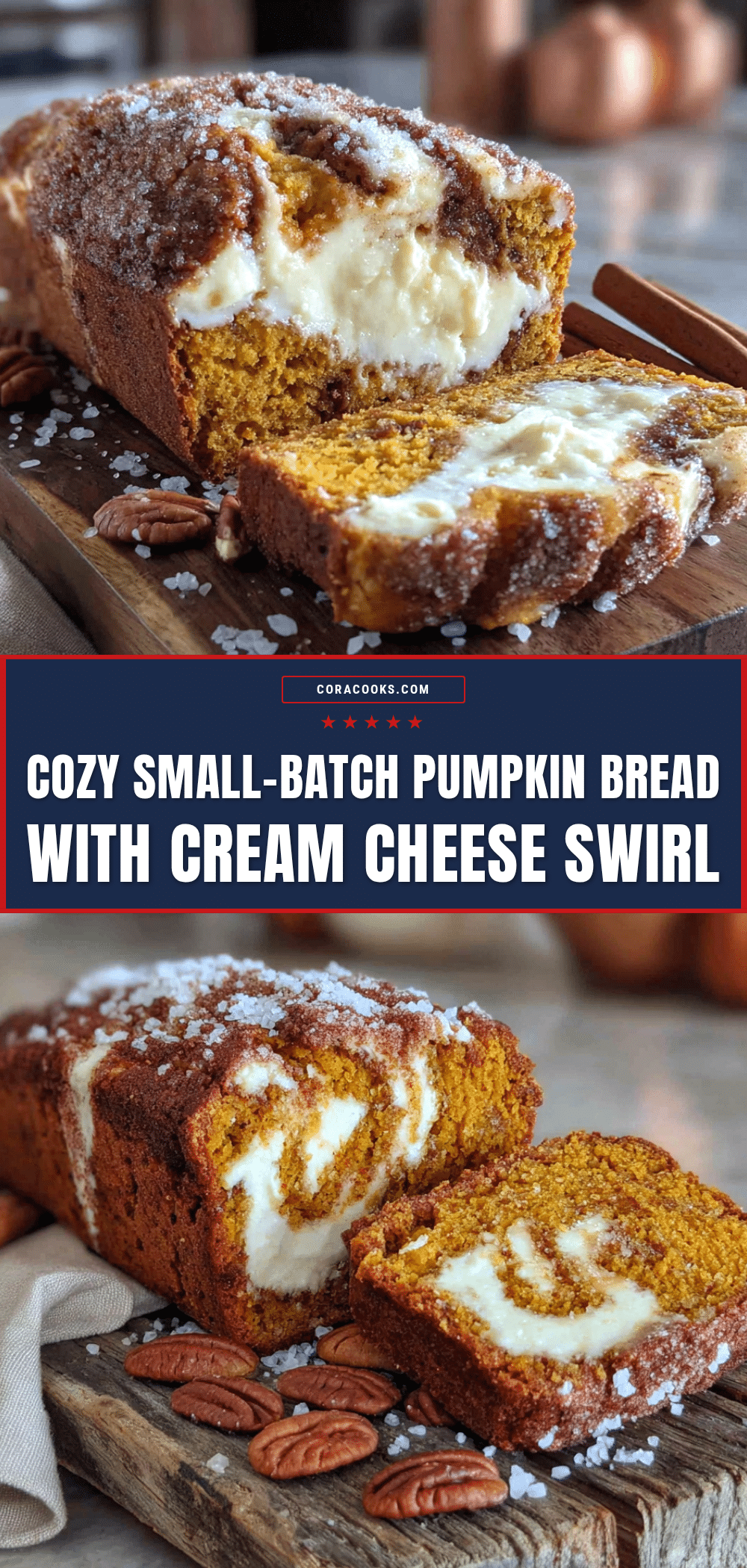 pumpkin bread with cream cheese swirl recipe