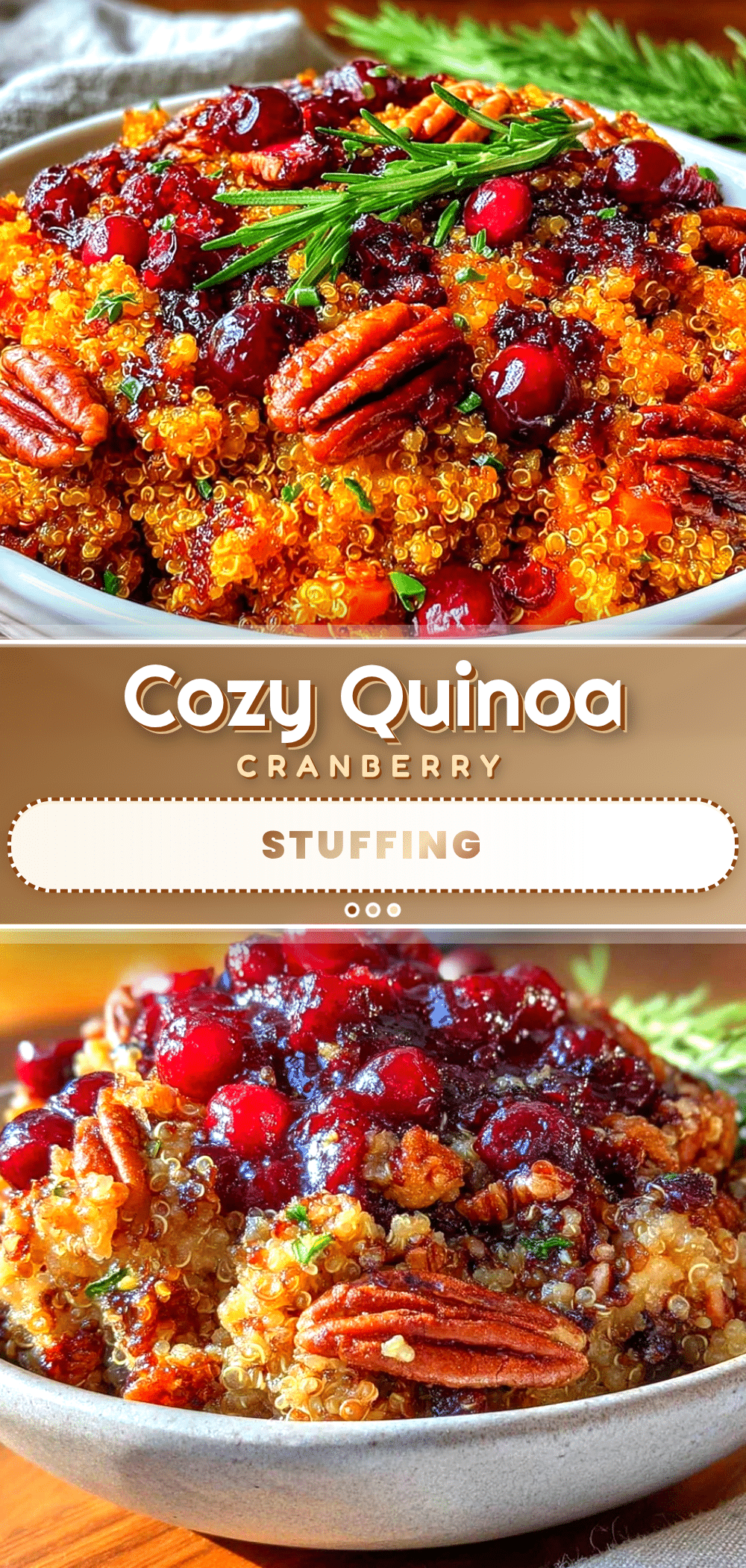 quinoa cranberry stuffing recipe