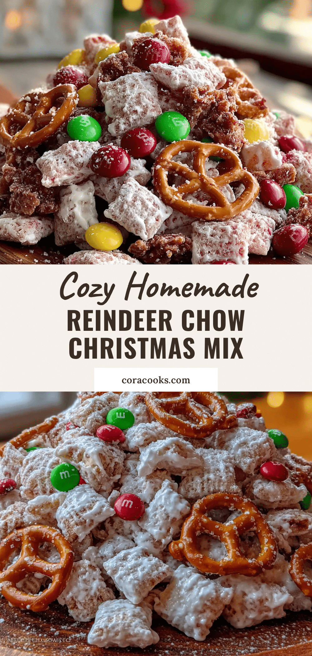 reindeer chow christmas mix recipe