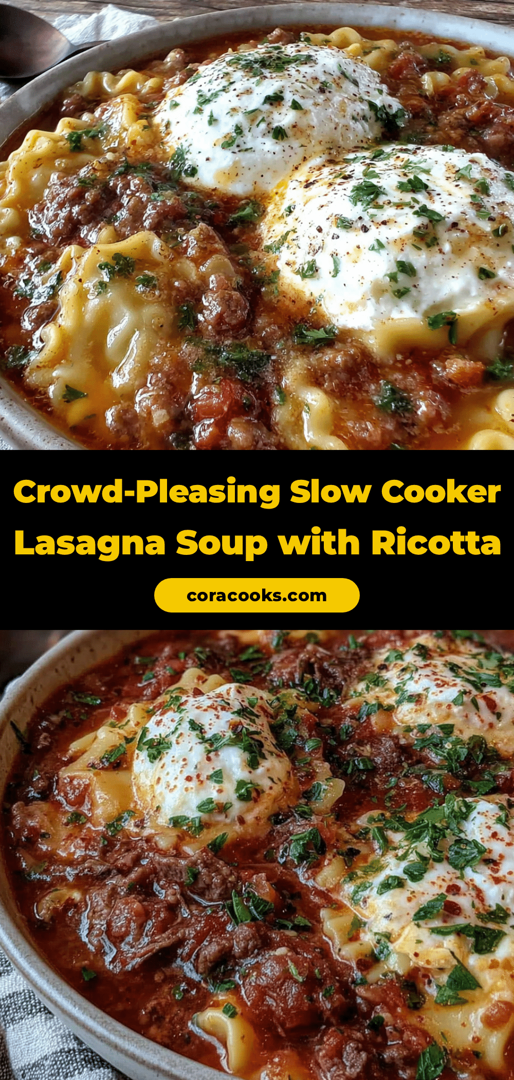 slow cooker lasagna soup recipe