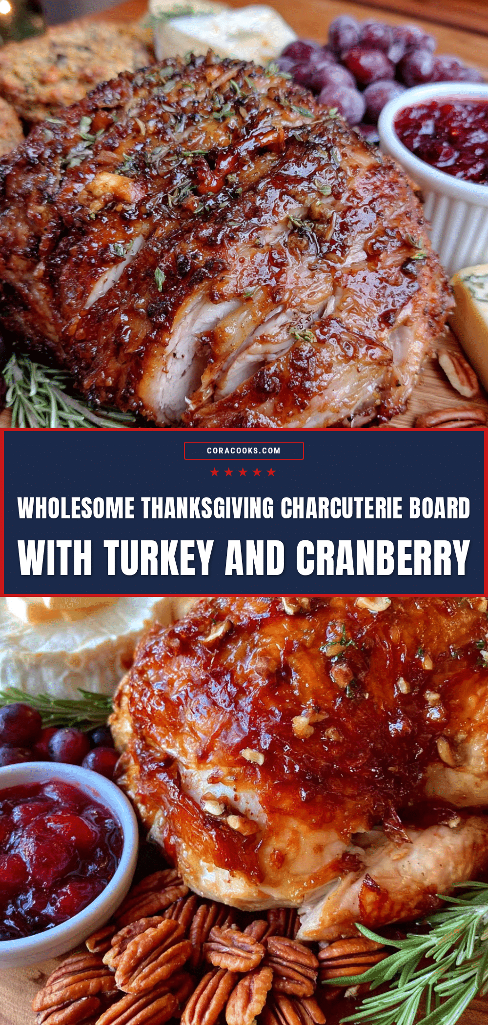 Thanksgiving Charcuterie Board with Turkey recipe