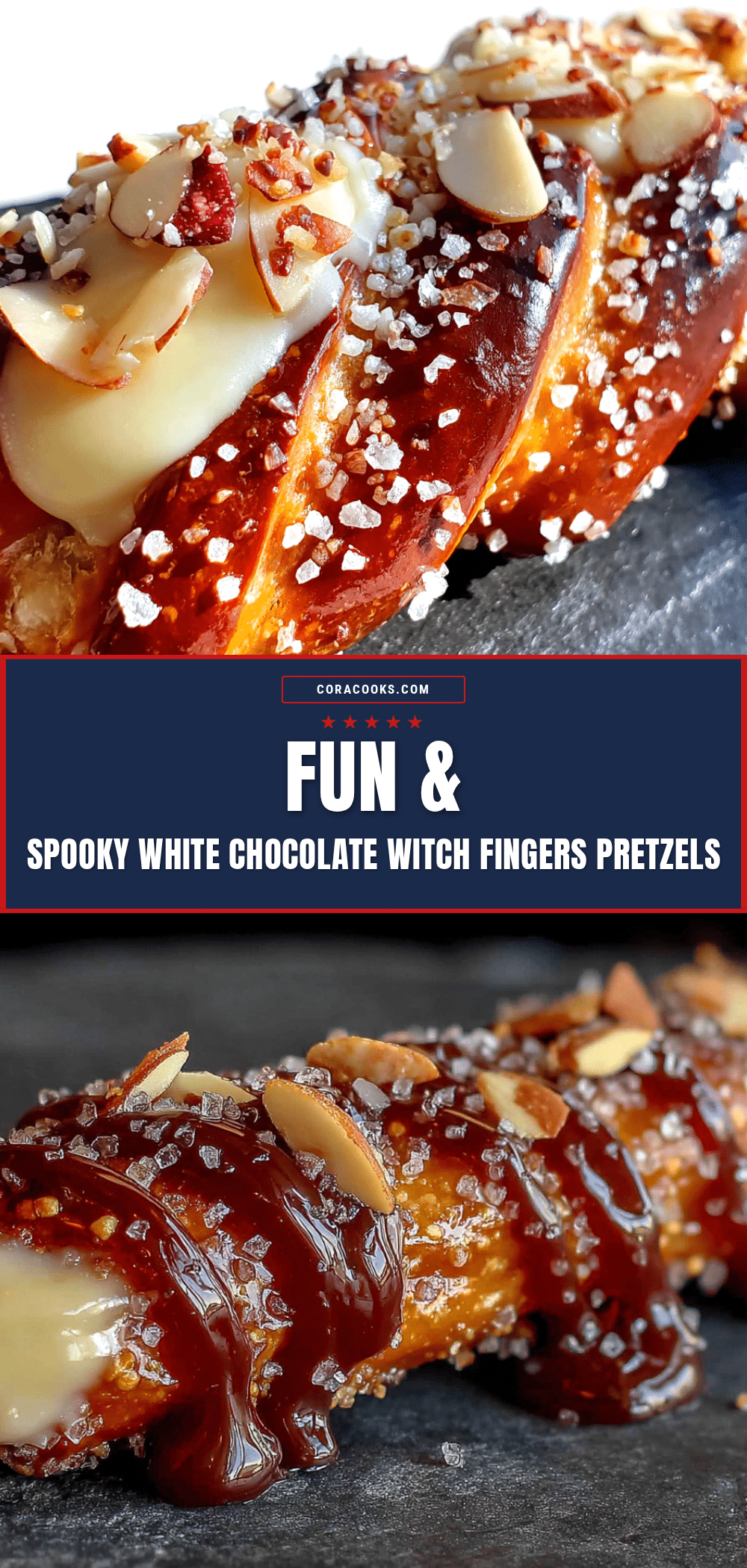 white chocolate witch fingers pretzels recipe