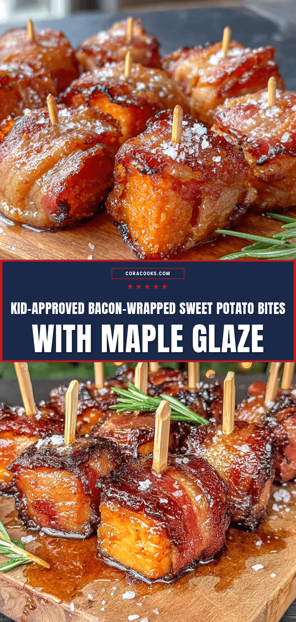 bacon-wrapped sweet potato bites recipe
