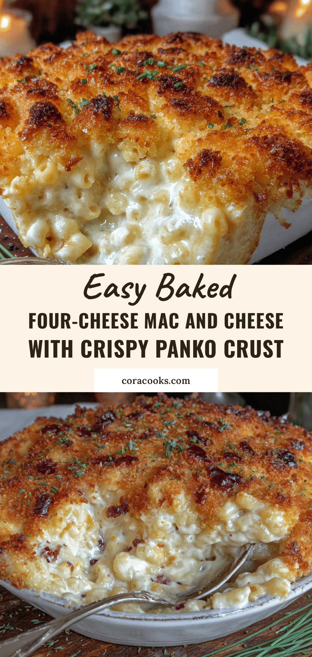 baked four-cheese mac and cheese recipe