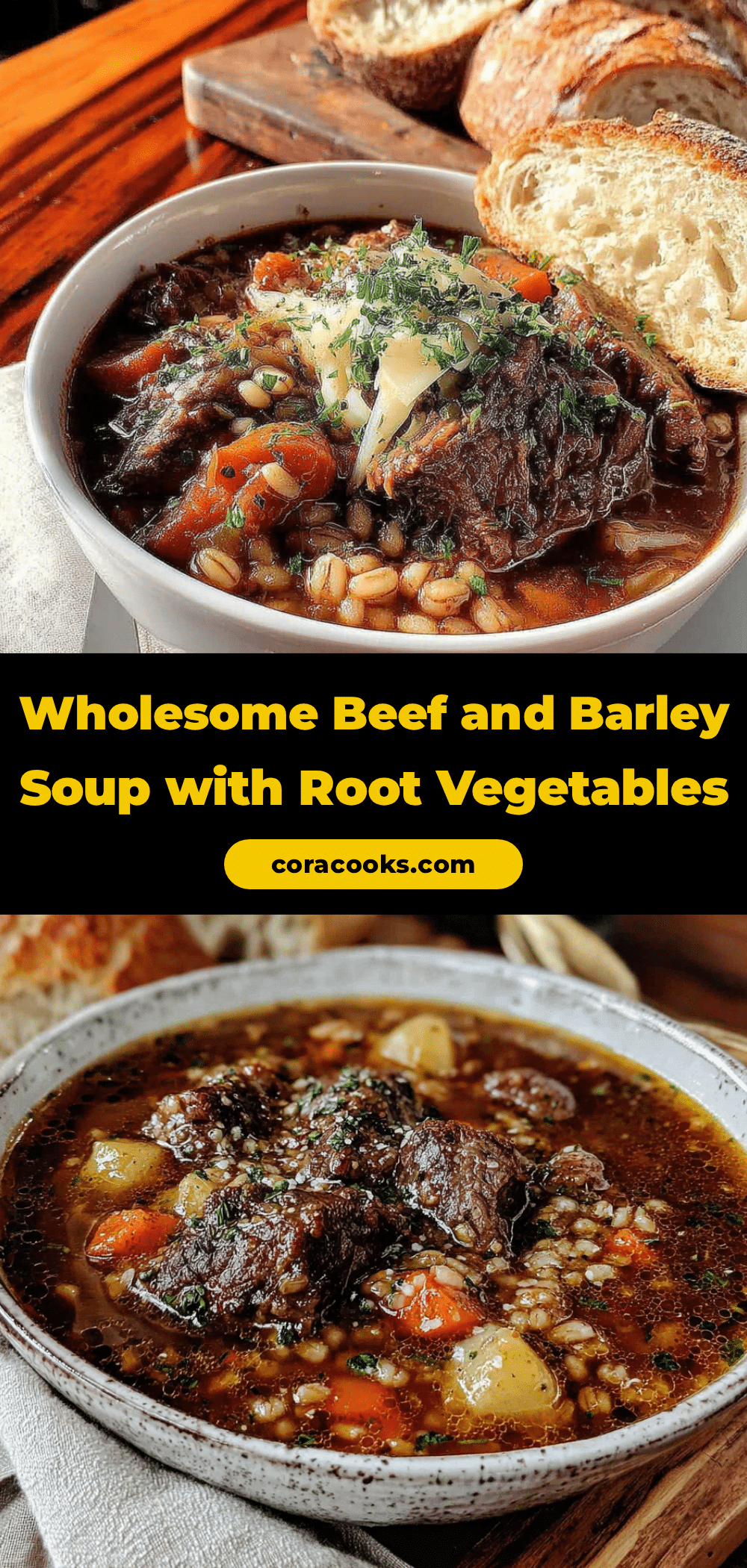 beef and barley soup recipe