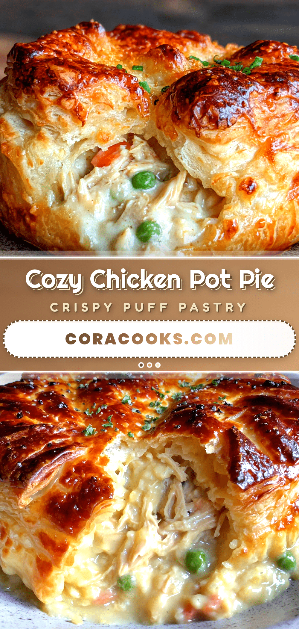 chicken pot pie with puff pastry recipe
