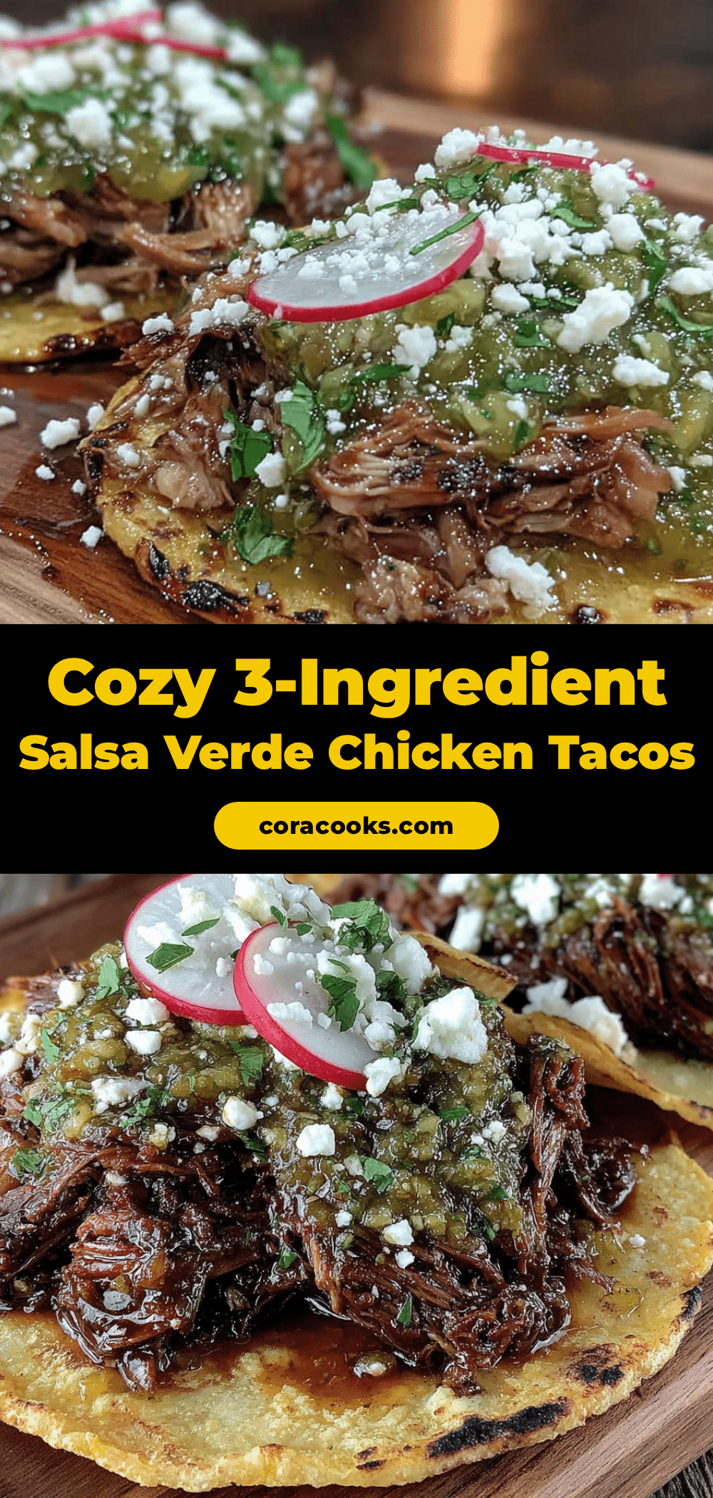 cozy 3-ingredient salsa verde chicken tacos recipe