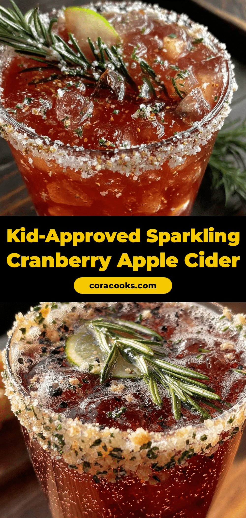 cranberry apple cider mocktail recipe
