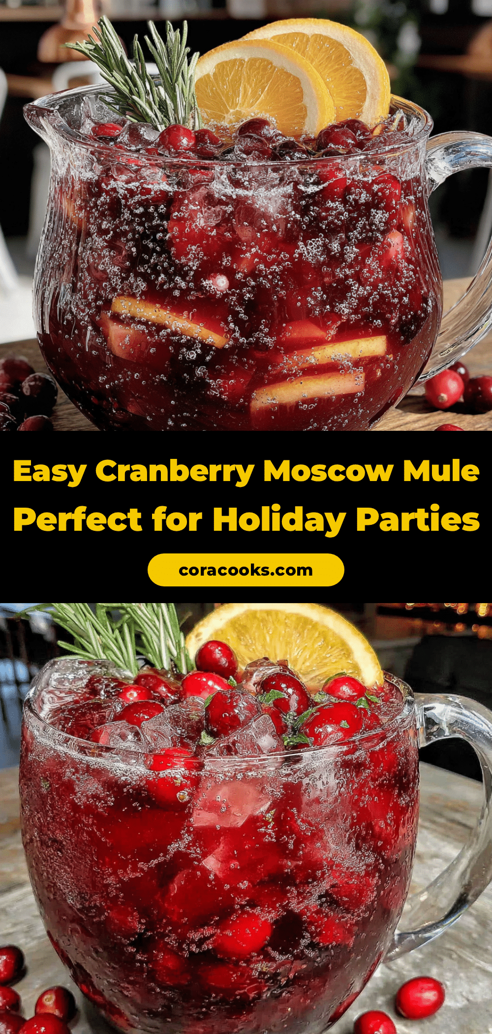 cranberry moscow mule pitcher recipe