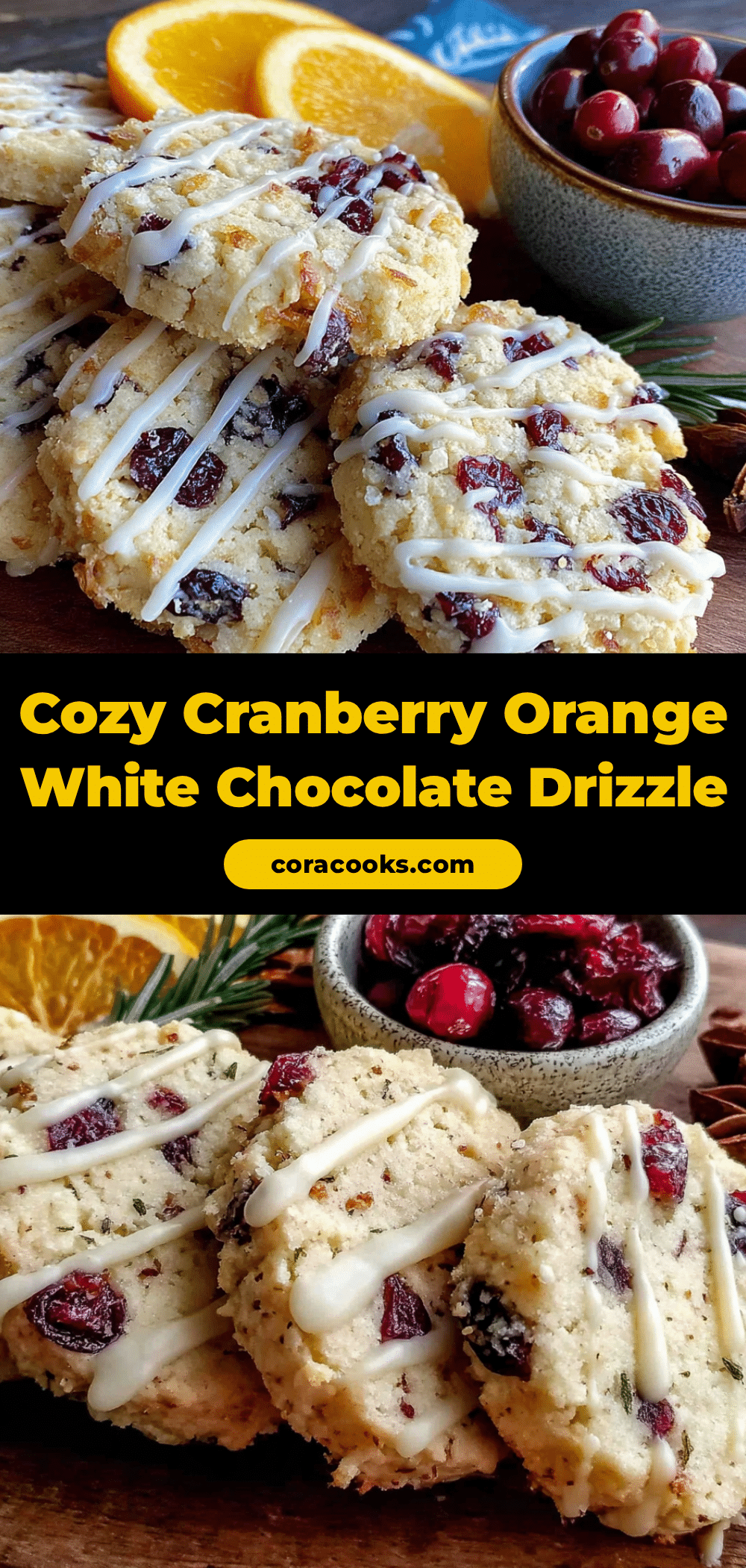 cranberry orange shortbread cookies recipe
