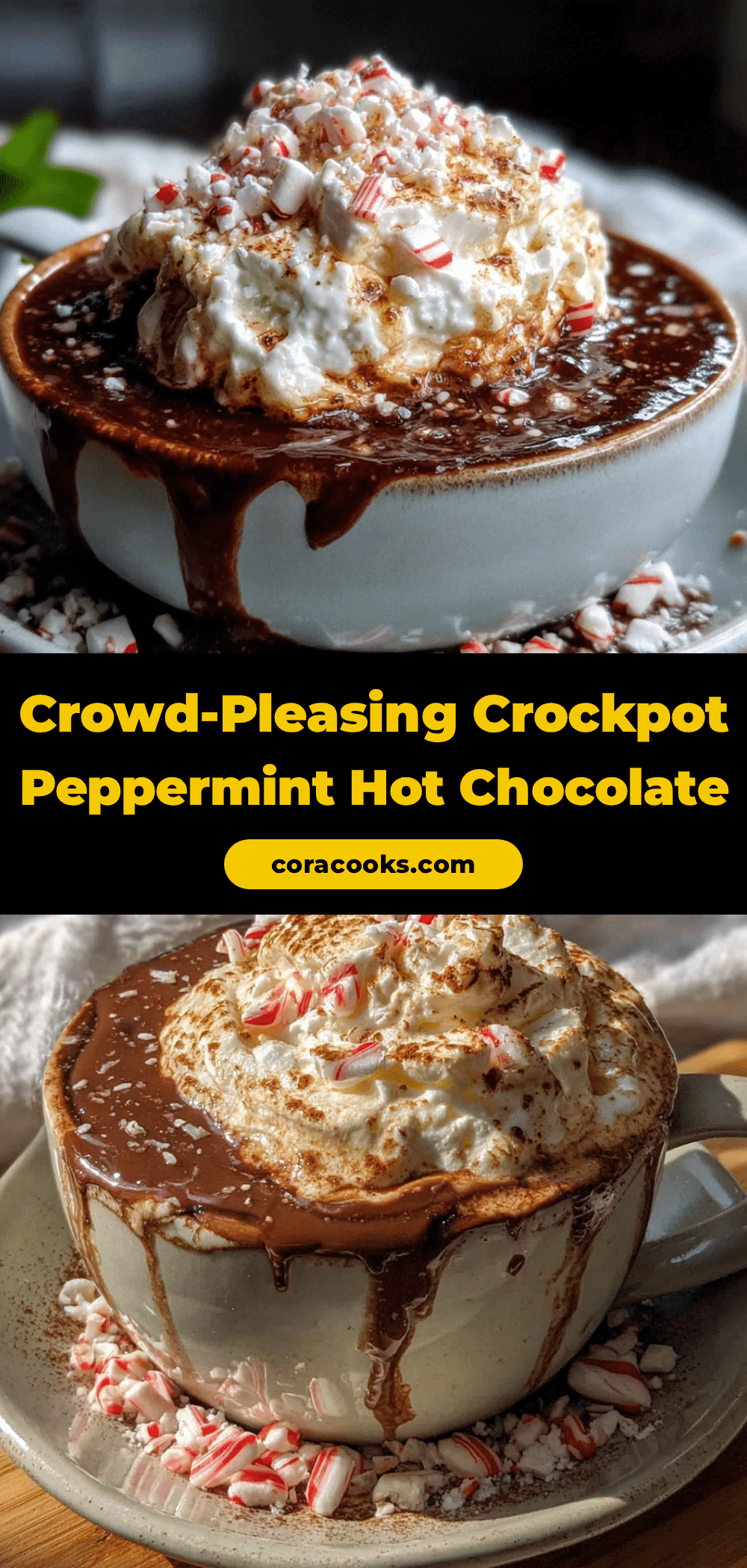 crockpot peppermint hot chocolate recipe