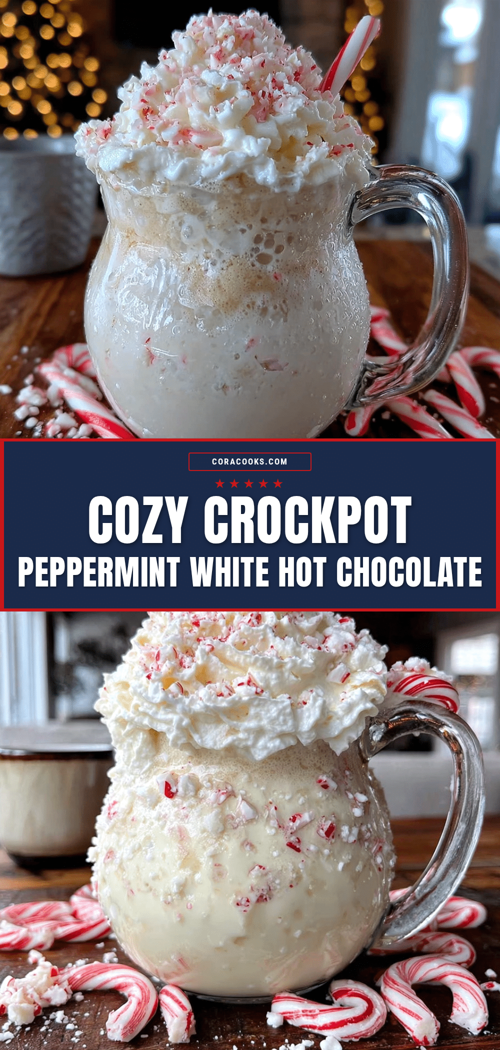 crockpot peppermint white hot chocolate recipe