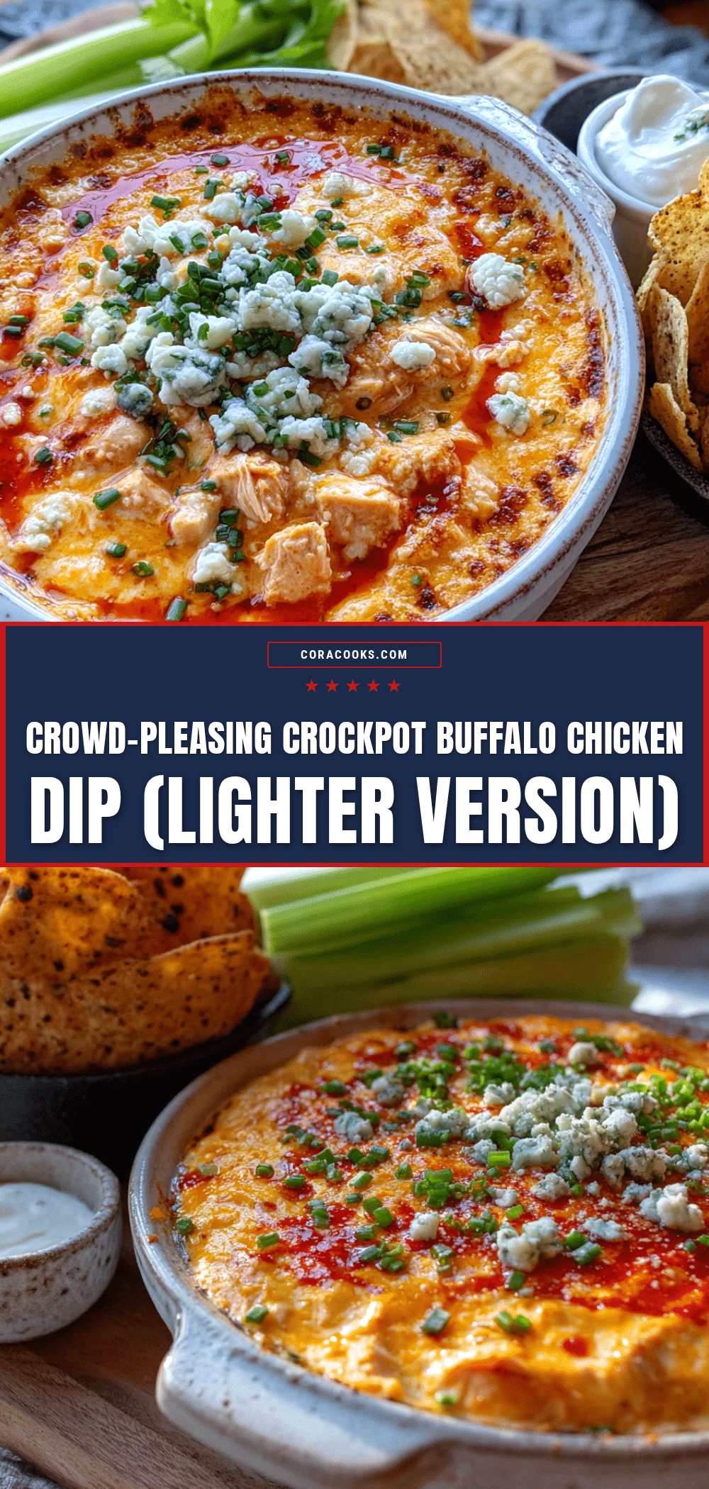 easy light crockpot buffalo chicken dip recipe recipe