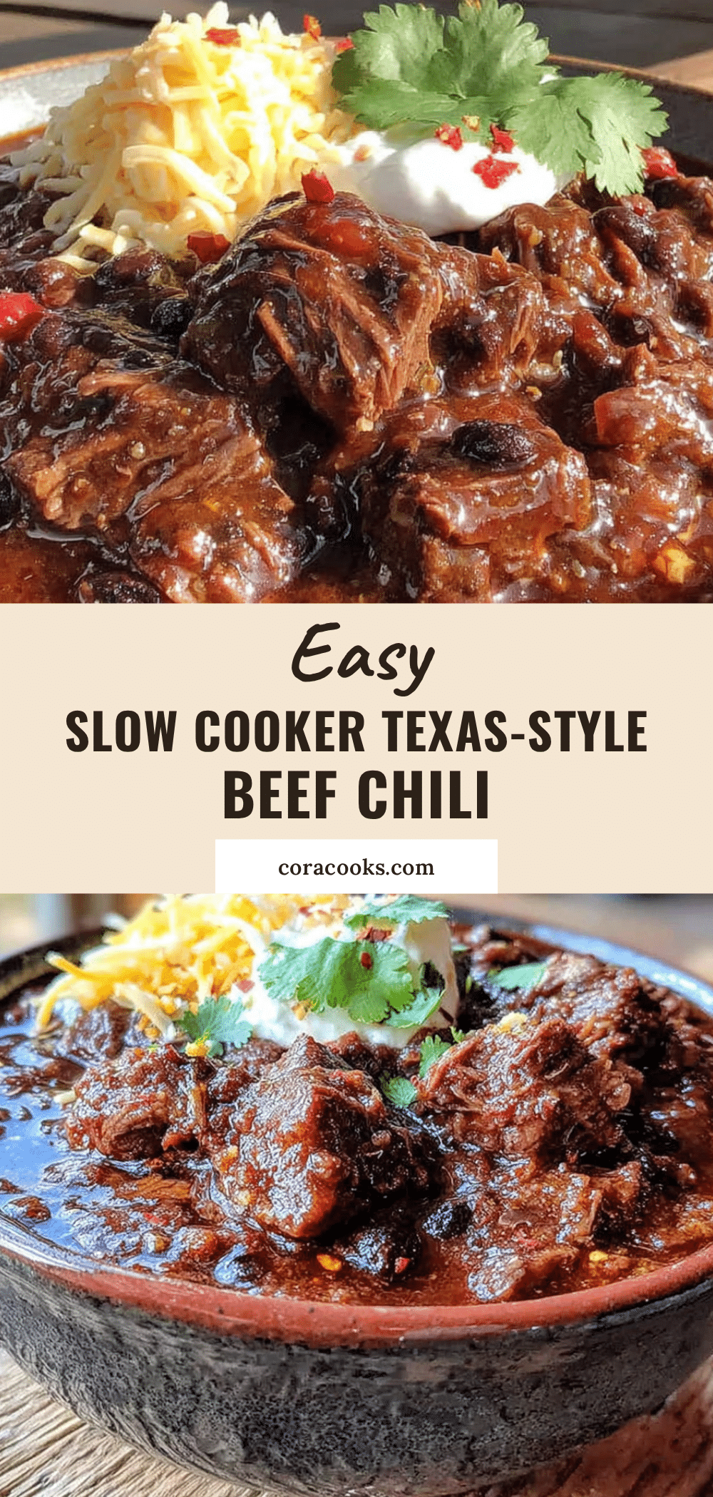 easy slow cooker texas chili recipe