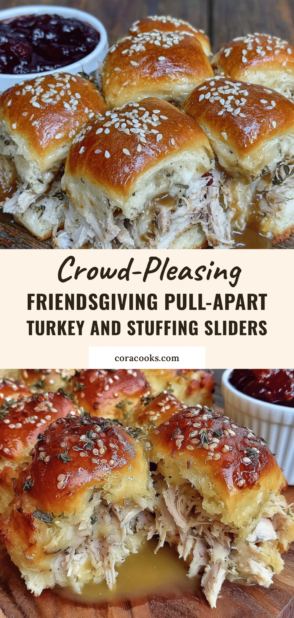 Friendsgiving pull-apart turkey sliders recipe