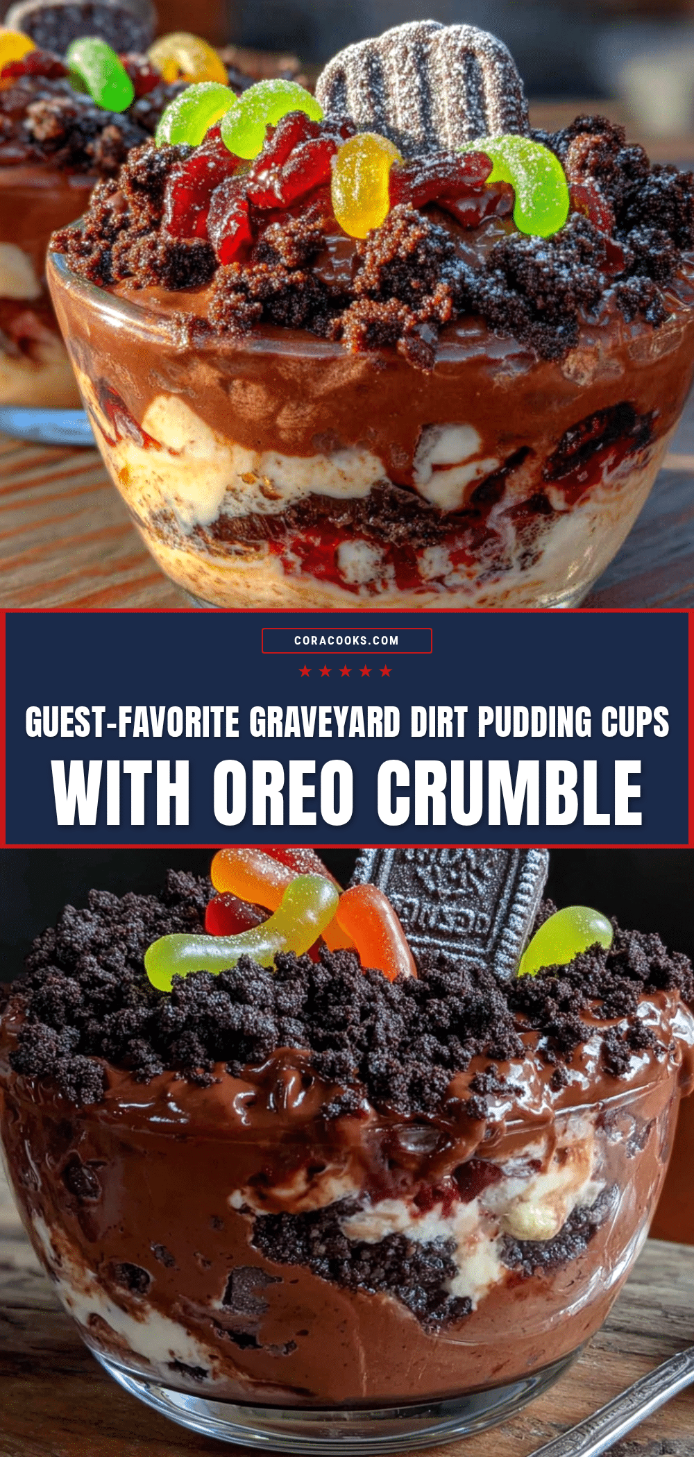 graveyard dirt pudding cups recipe