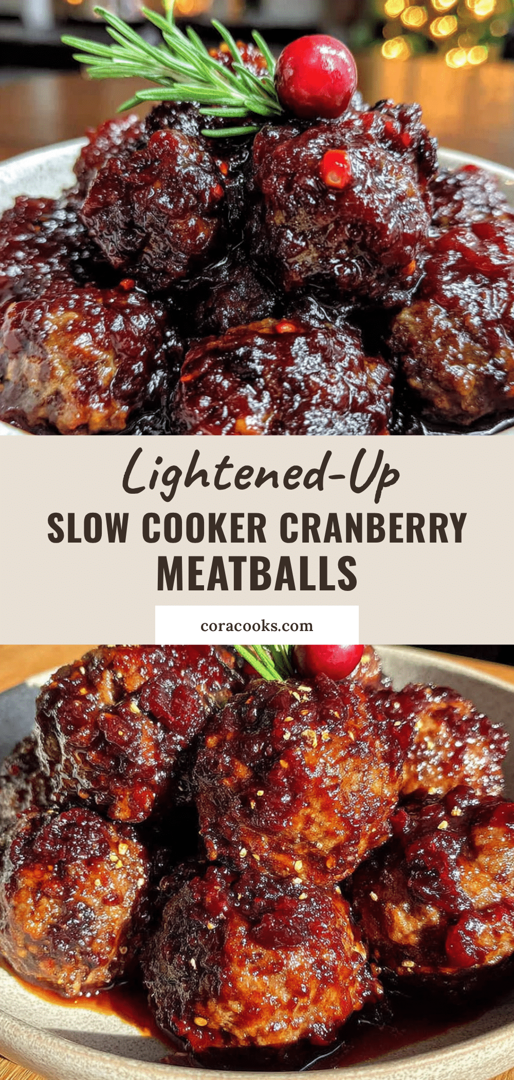lightened-up slow cooker cranberry meatballs recipe