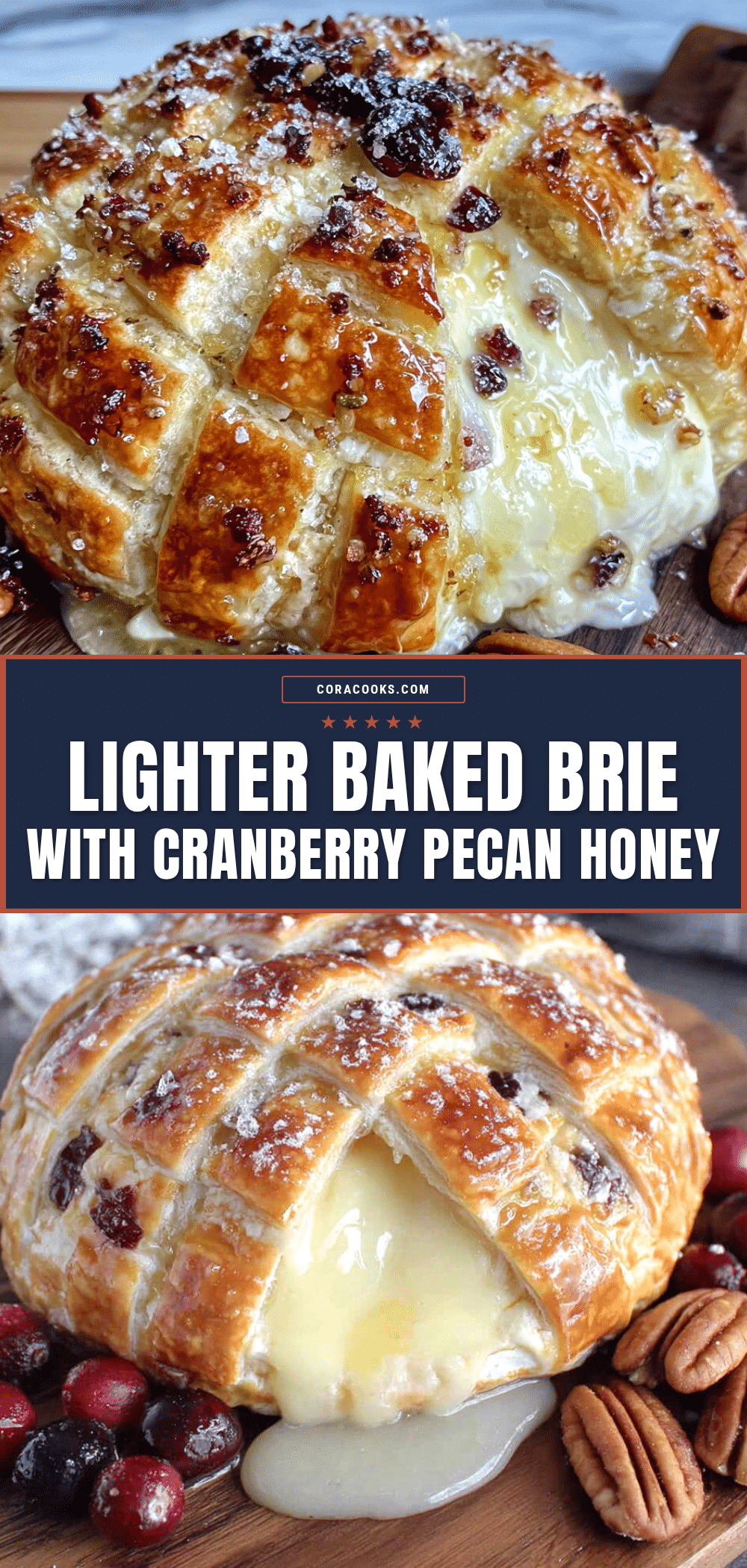 Lighter baked brie recipe