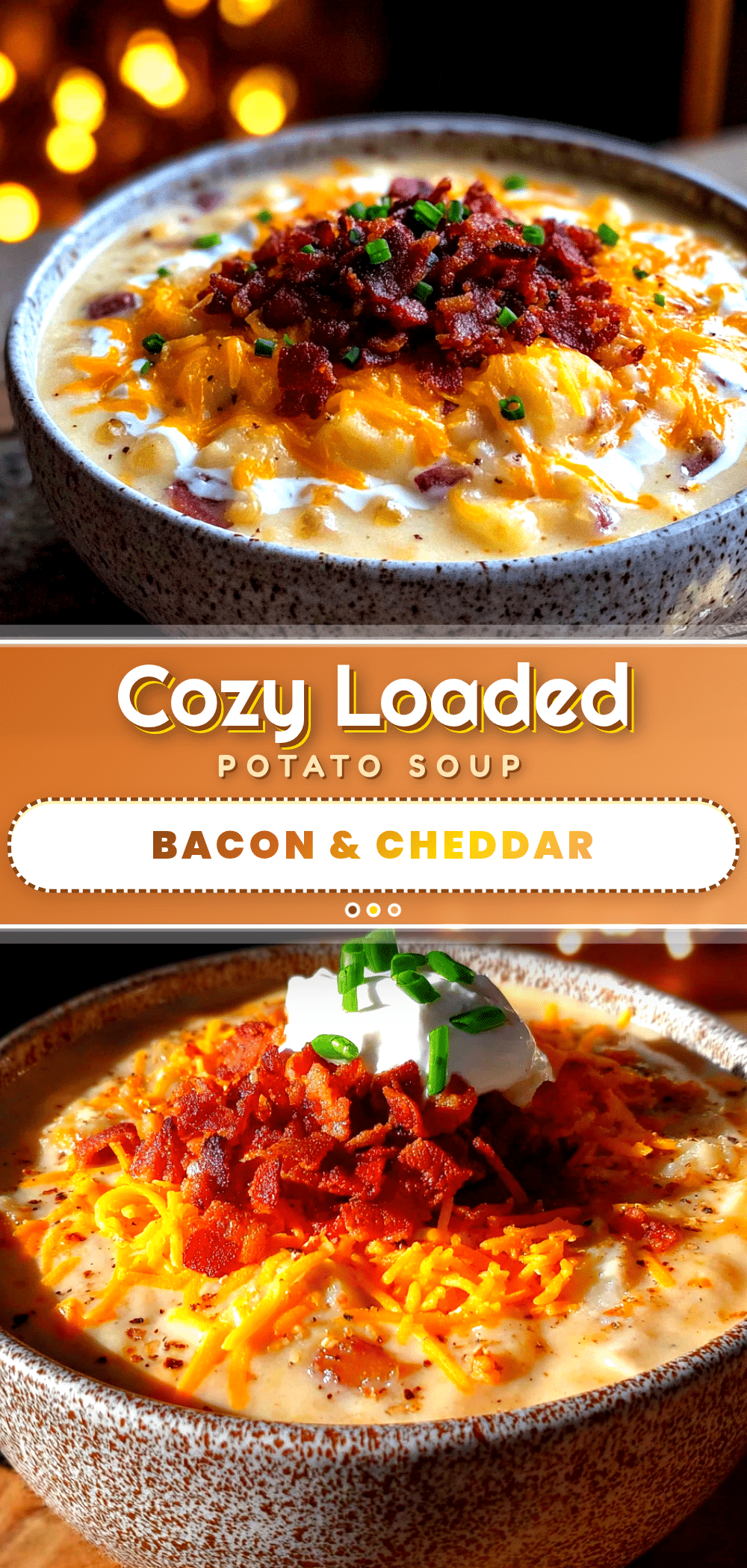 loaded baked potato soup with bacon and cheddar recipe